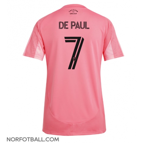 Billige Fotballdrakt Inter Miami Rodrigo De Paul #7 Replika Hjemmedrakt Dame 2025-26 Kortermet Billige Fotballdrakt Inter Miami Rodrigo De Paul #7 Replika Hjemmedrakt Dame 2025-26 Kortermet